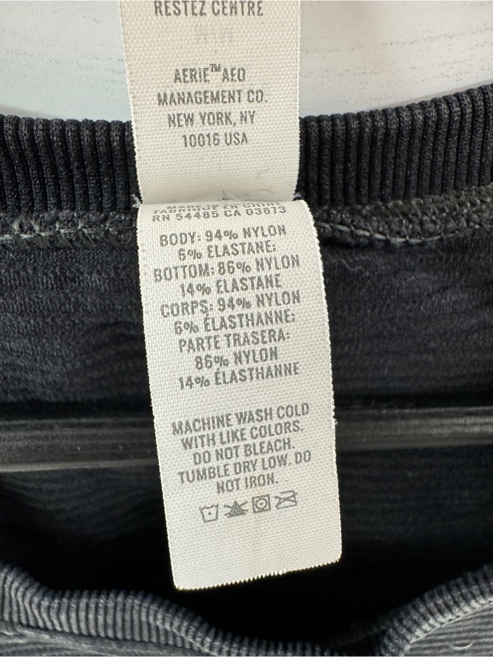 OFFLINE by Aerie Black Textured Cropped Workout Top Women's Medium - Picture 5 of 8